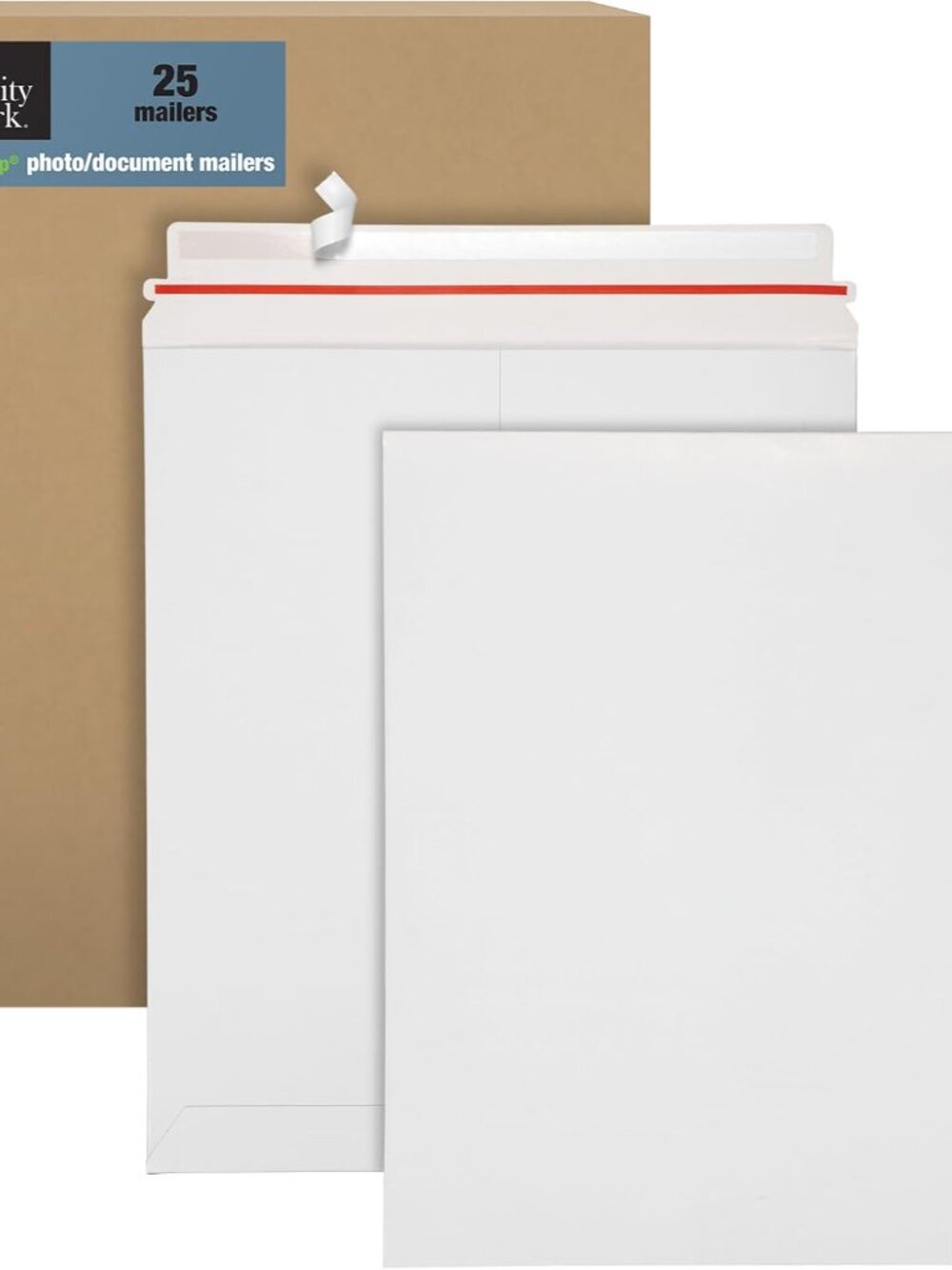 12-3/4 x 15 Photo Document Mailer with Peel and Seal Self Seal Closure, Extra Ri